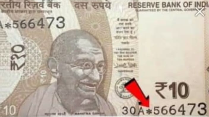 இந்திய பணத்தாள்களில் நட்சத்திர குறியீடு