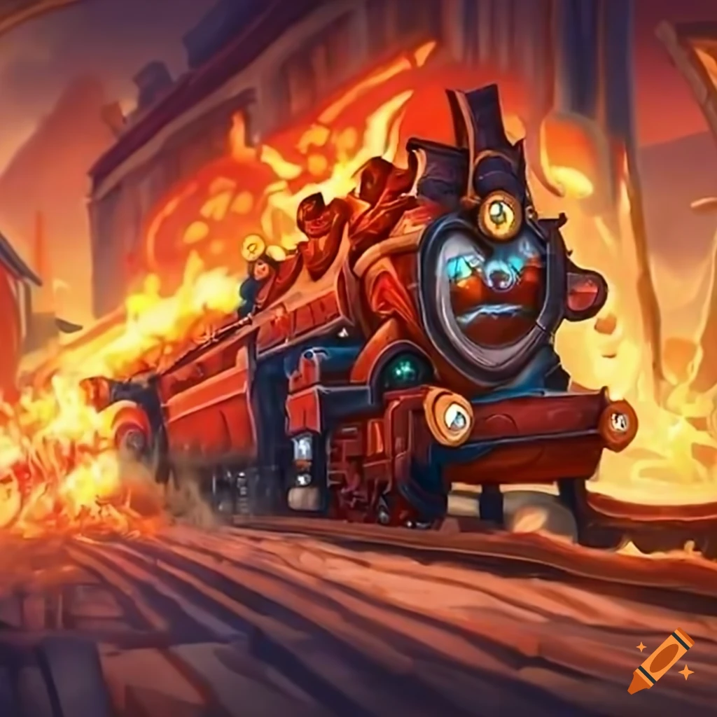 சரக்கு ரயிலில் தீ விபத்து.