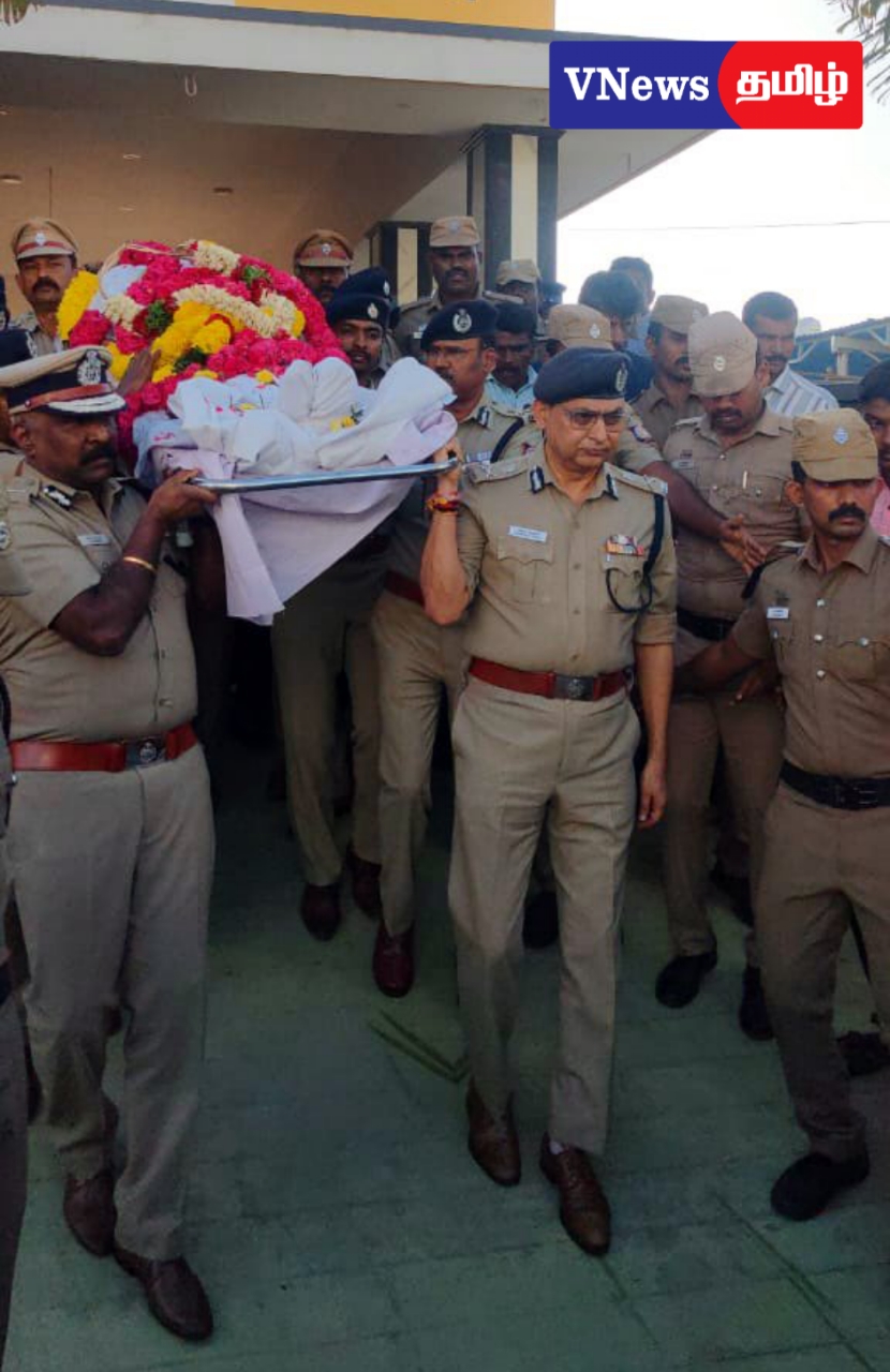 சண்முகவேல் வெட்டிக்கொலை தமிழக காவல் துறை தலைவர் சங்கர் ஜீவால் அஞ்சலி –