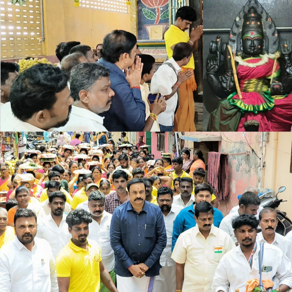 60-வது ஆண்டு ஆடித் தீமிதி திருவிழா சிறப்பாக நடைபெற்றது.