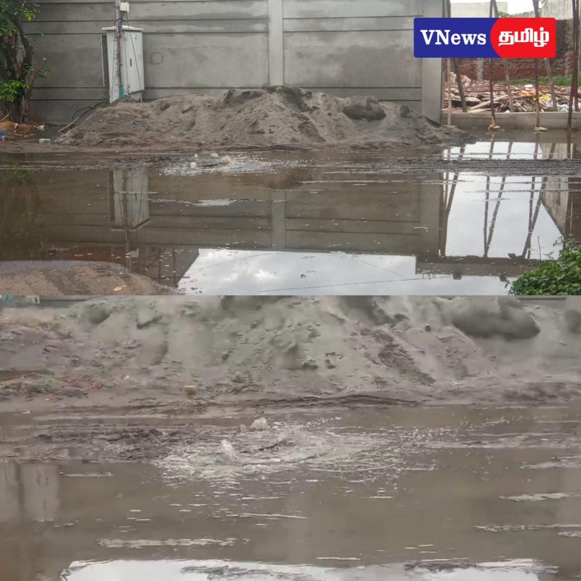 எண்ணூரில் சாக்கடை பிரச்னை – மக்கள் வேதனை. கண்டுகொள்ளாத அதிகாரிகள்.