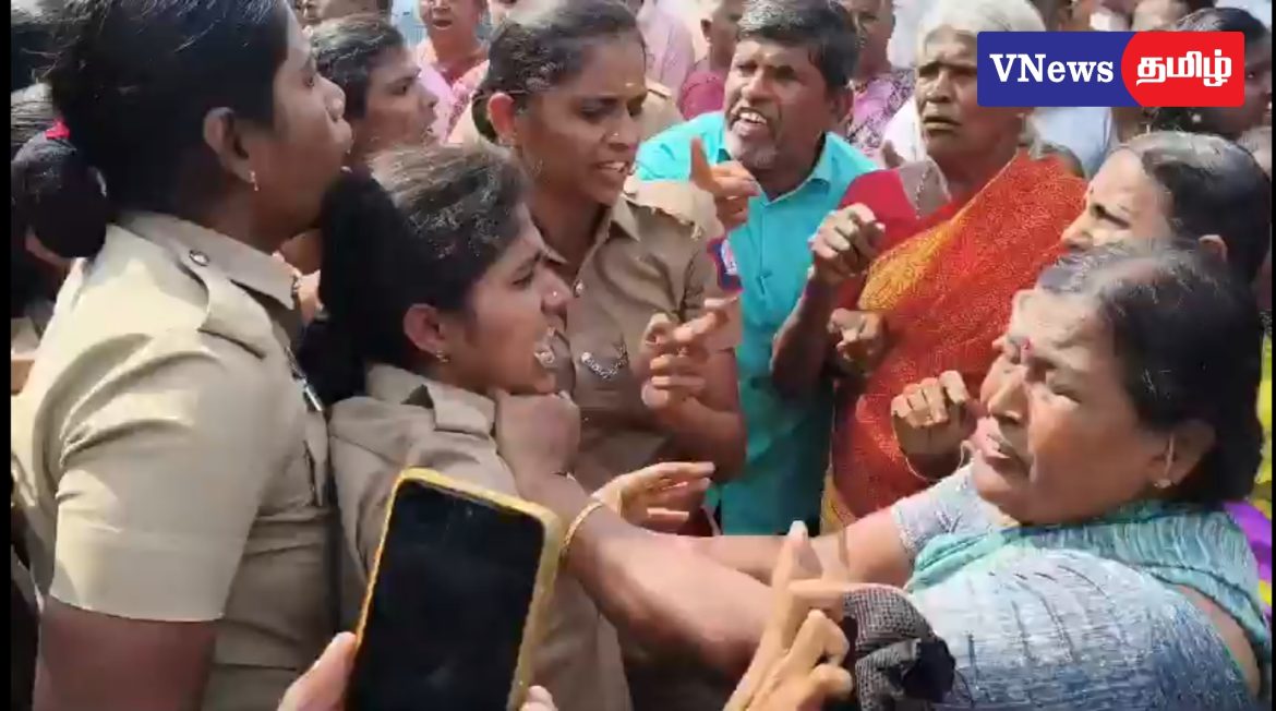 திருப்பூர் இடுவாய் பகுதியில் குப்பை கொட்டுவதை தடுத்த பொது மக்களை மற்றும் பெண்களை  தாக்கிய காவல் துறை, பலர் மருத்துவமனையில் அனுமதி.