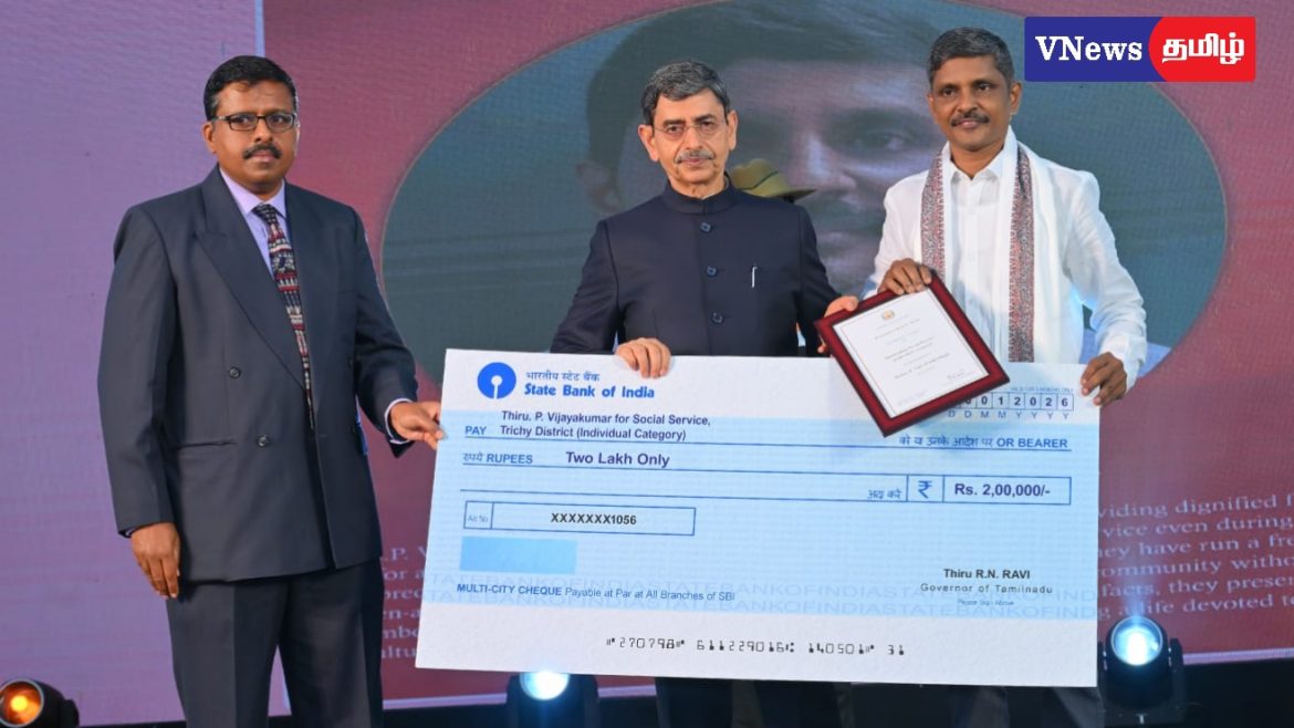 உரிமை கோரப்படாத அனாதை பிணங்களுக்கு மரியாதை – சமூக சேவையாளருக்கு ஆளுநர் விருது