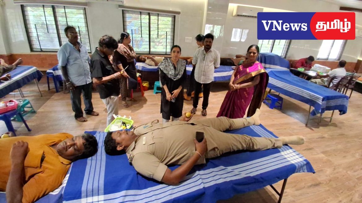 சுதந்திர தினத்தை முன்னிட்டு மாபெரும் ரத்ததான முகாம்! ஸ்ரீ சங்கர வித்யா கேந்திரா பள்ளியில் 250-க்கும் மேற்பட்டோர் ரத்ததானம்.